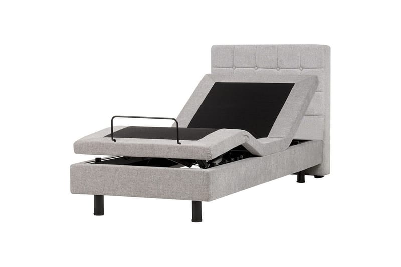 Justerbar seng Duke, Grå, svart, 90x200 cm