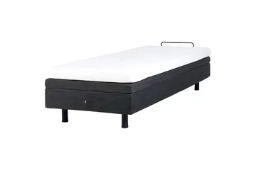 Justerbar seng uten sengegavl Duke - Grå, svart, 90x200 cm - Møbler - Senger - Sengeramme & sengestamme