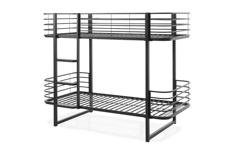 Boschba Køyeseng 90x200, Svart