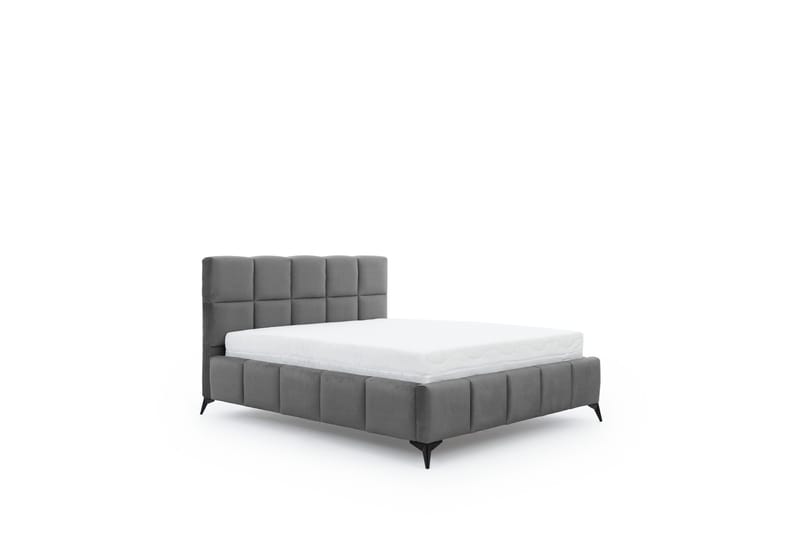 Kamble Sengeramme med Oppbevaring 180x200 cm, Grå