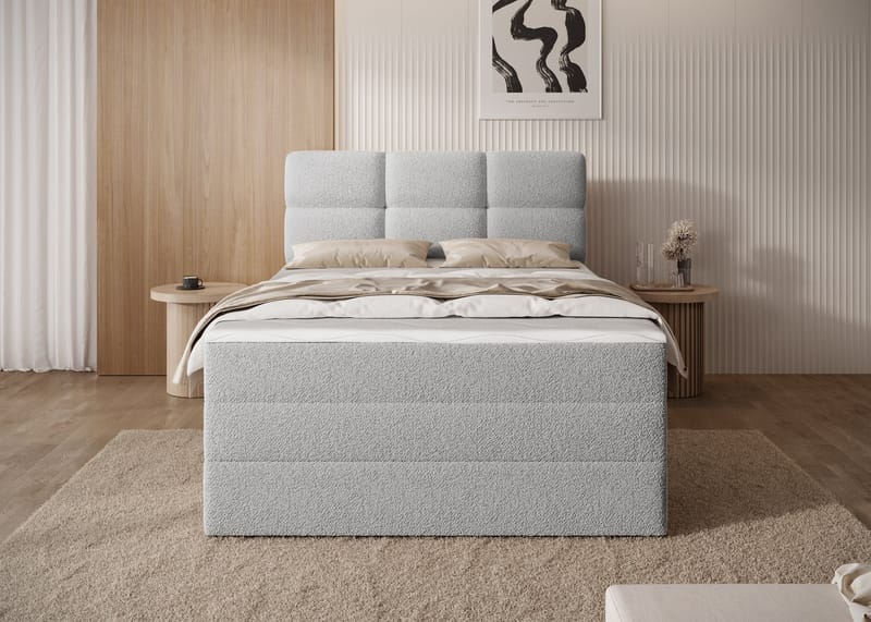 Kasped sengesett kontinentalseng med oppbevaring 120x200 cm - Royal 04 - Møbler - Senger - Enkeltsenger