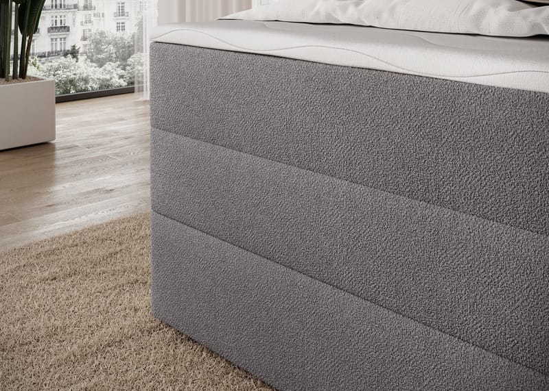 Kasped sengesett kontinentalseng med oppbevaring 120x200 cm - Paolli 04 - Møbler - Senger - Enkeltsenger