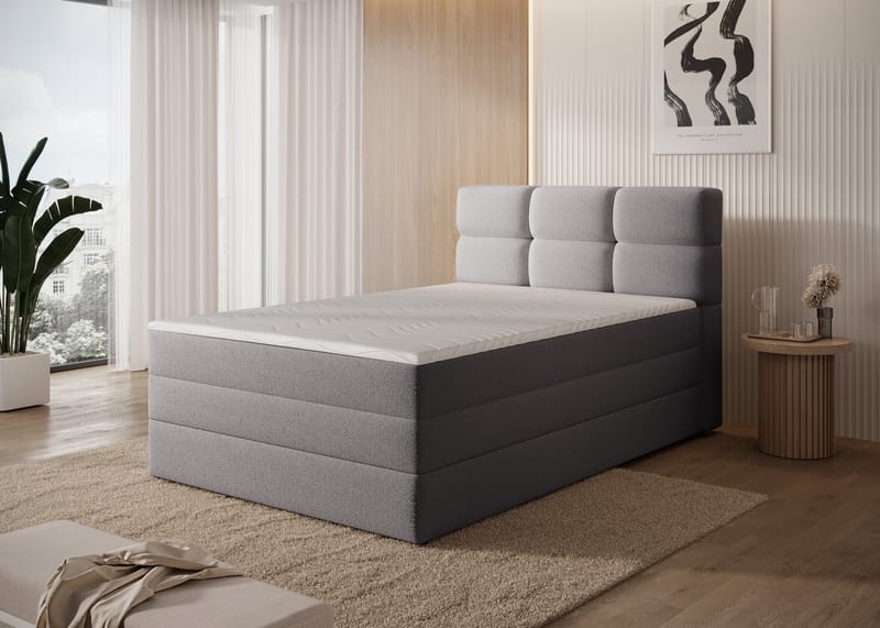 Kasped sengesett kontinentalseng med oppbevaring 120x200 cm - Paolli 04 - Møbler - Senger - Enkeltsenger