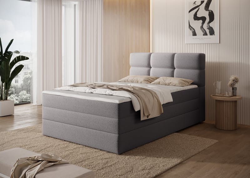 Kasped sengesett kontinentalseng med oppbevaring 120x200 cm - Paolli 04 - Møbler - Senger - Enkeltsenger