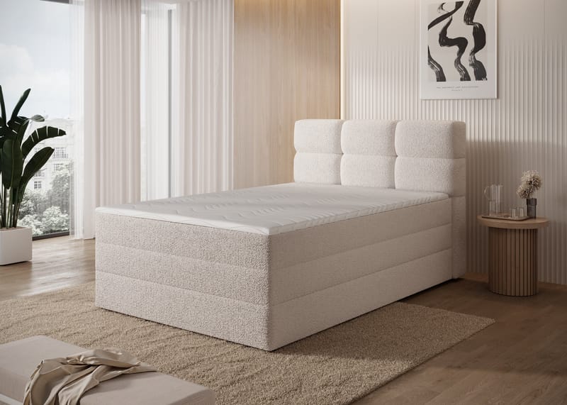 Kasped sengesett kontinentalseng med oppbevaring 140x200 cm - Royal 18 - Møbler - Senger - Enkeltsenger
