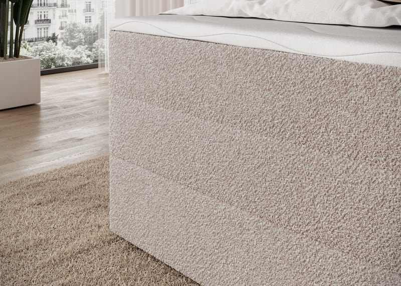 Kasped sengesett kontinentalseng med oppbevaring 140x200 cm - Royal 18 - Møbler - Senger - Enkeltsenger