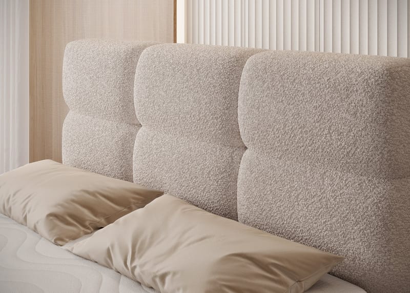 Kasped sengesett kontinentalseng med oppbevaring 140x200 cm - Royal 18 - Møbler - Senger - Enkeltsenger