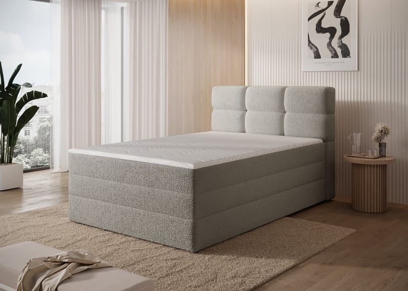 Kasped sengesett kontinentalseng med oppbevaring 140x200 cm - Royal 20 - Møbler - Senger - Enkeltsenger