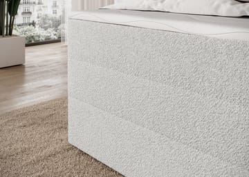 Kasped sengesett kontinentalseng med oppbevaring 140x200 cm - svart - Møbler - Senger - Enkeltsenger