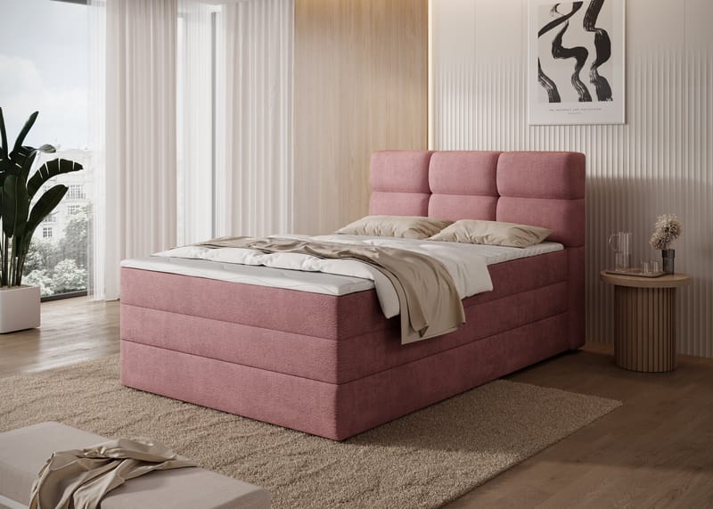 Kasped sengesett kontinentalseng med oppbevaring 140x200 cm - Touch 24 - Møbler - Senger - Enkeltsenger