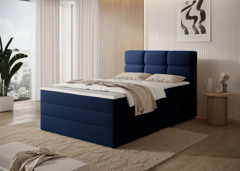 Kasped sengesett kontinentalseng med oppbevaring 140x200 cm - Paolli 40 - Møbler - Senger - Enkeltsenger