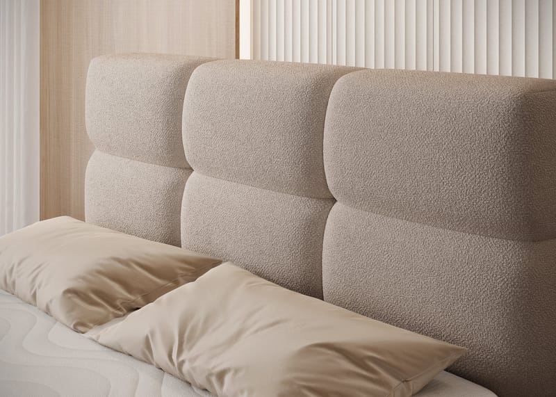 Kasped sengesett kontinentalseng med oppbevaring 140x200 cm - Paolli 18 - Møbler - Senger - Enkeltsenger