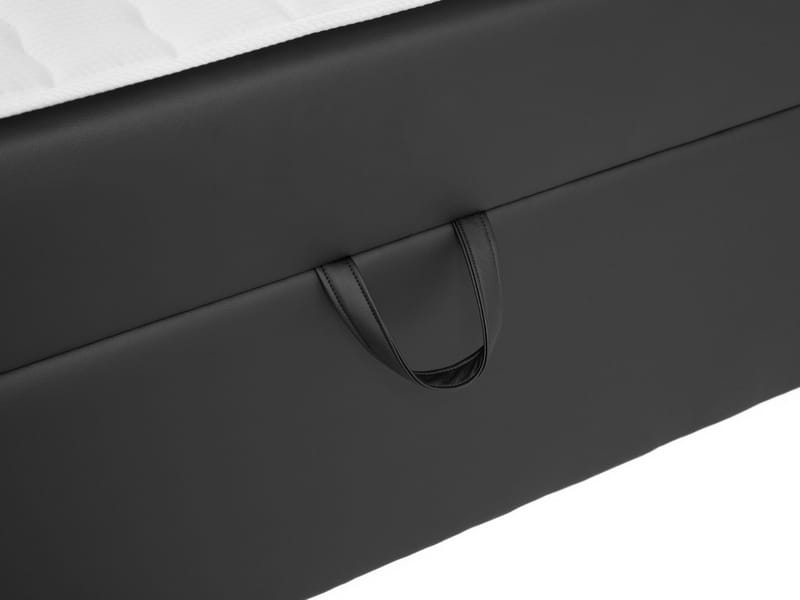 Kleiv kontinentalseng med oppbevaring 140x200 cm - grå - Møbler - Senger - Enkeltsenger