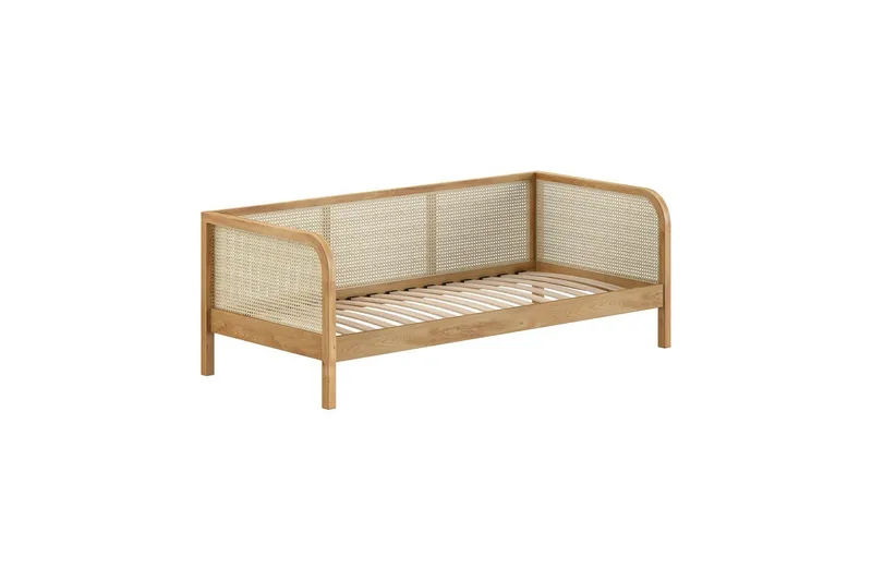 Koj Himmelseng 90x200 cm i Tre med Rottingside, Naturbeige