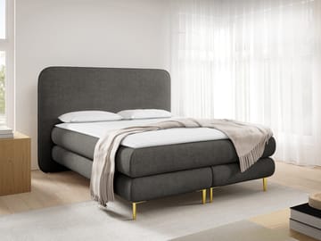 Komplett kontinentalseng AMARETTO Nazar 225.06 180 x 200 cm - mørkegrå - Møbler - Senger - Komplett sengepakke