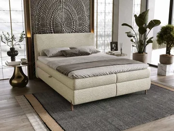 Komplett kontinentalseng EVIA Adventure 06 160 x 200 cm - beige - Møbler - Senger - Komplett sengepakke