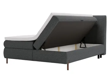 Komplett kontinentalseng EVIA Adventure 80 180 x 200 cm - lysegrå - Møbler - Senger - Komplett sengepakke