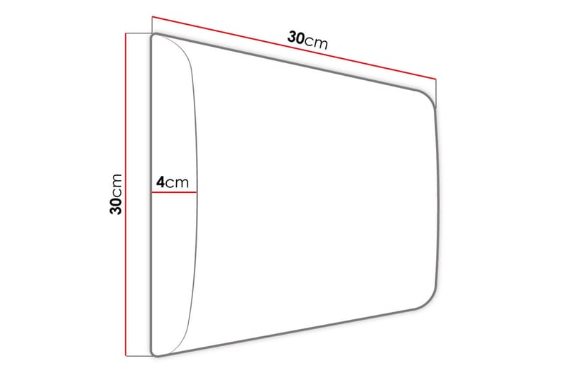 Adeliza Kontinentalseng 120x200 cm+Panel 30 cm - Hvit - Komplett sengepakke