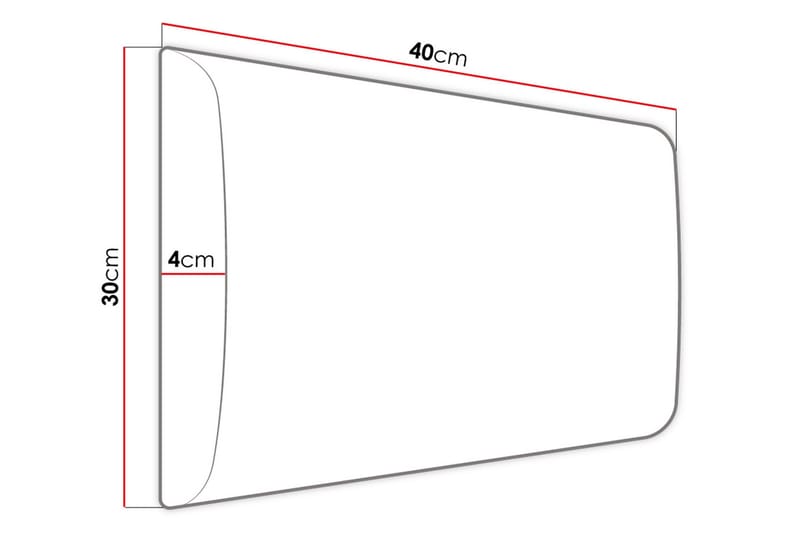 Adeliza Kontinentalseng 80x200 cm+Panel 40 cm - Grå - Komplett sengepakke