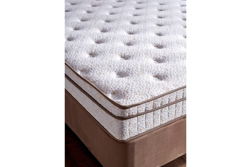 Adilen Kontinentalseng 150x200 cm - Lysebrun - Møbler - Senger - Enkeltsenger