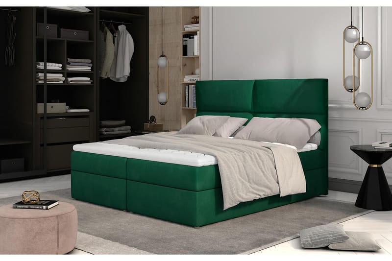 Amberan Sengepakke 160x200 cm - Grønn - Komplett sengepakke