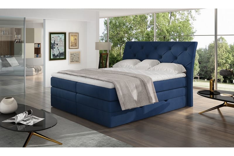 Bellamir Sengepakke 140x200 cm - Blå - Komplett sengepakke