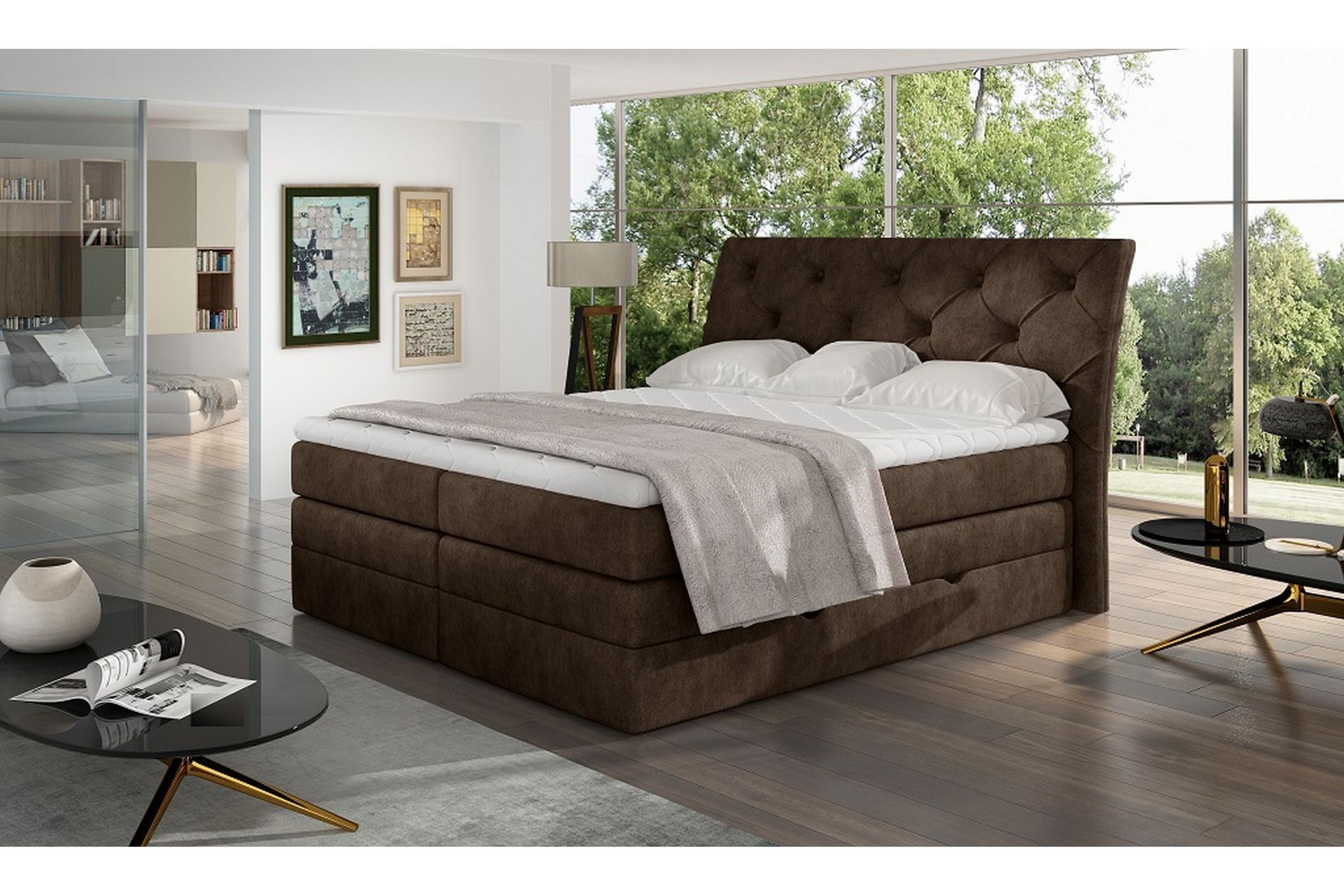 Bellamir Sengepakke 140x200 cm - Brun - Møbler - Senger - Komplett sengepakke