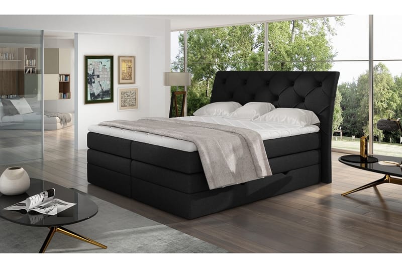 Bellamir Sengepakke 140x200 cm - Svart - Møbler - Senger - Komplett sengepakke
