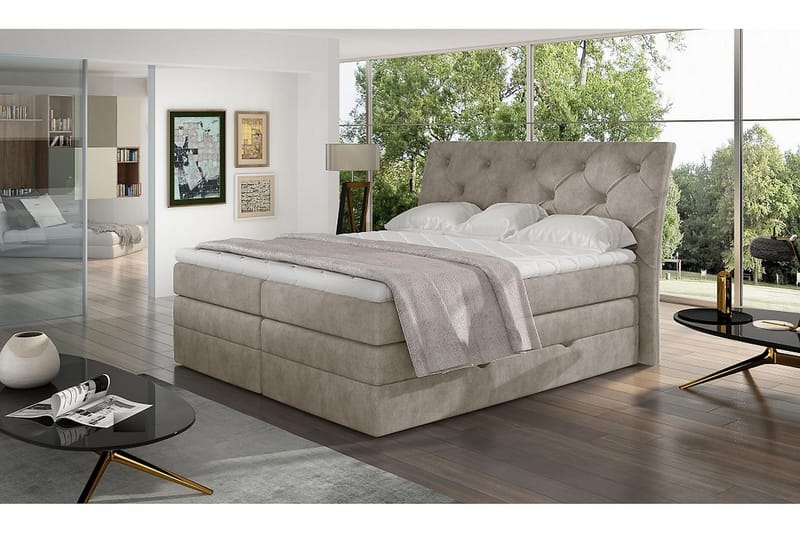 Bellamir Sengepakke 180x200 cm - Beige - Møbler - Senger - Komplett sengepakke