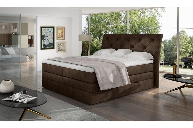 Bellamir Sengepakke 180x200 cm - Brun - Møbler - Senger - Komplett sengepakke