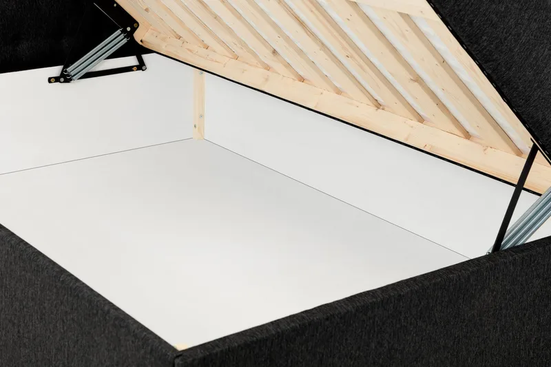 Boxy Komplett Sengepakke Box Bed 120x200 cm - Sort - Møbler - Senger - Komplett sengepakke