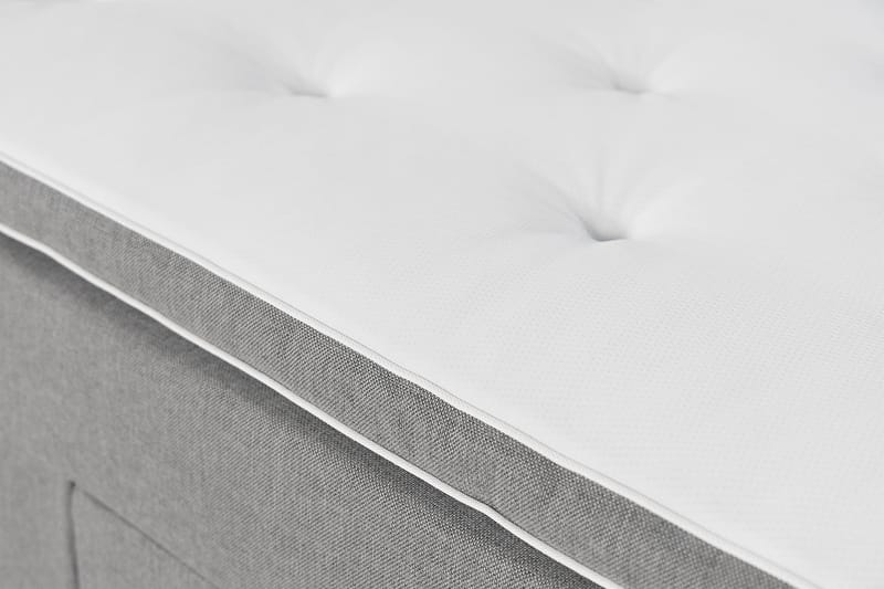 Ella Familieseng 240x200 cm - (+Flere valg) Lysegrå - Komplett sengepakke - Kontinentalsenger
