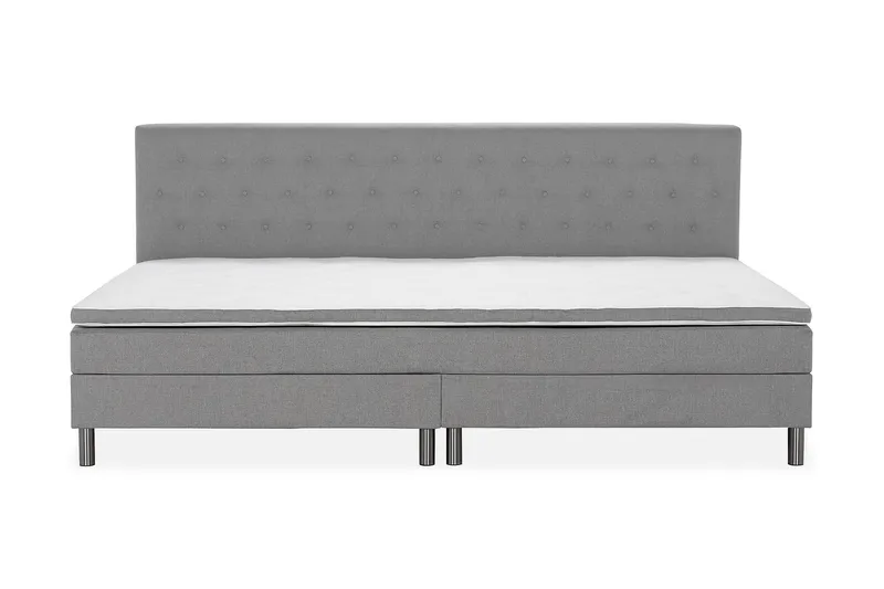 Ella Familieseng 280x210 cm - (+Flere valg) Lysegrå - Møbler - Senger - Kontinentalsenger