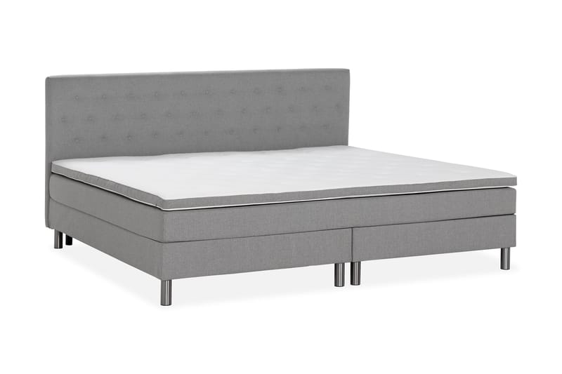 Ella Familieseng Sengepakke 240x200 cm - (+Flere valg) Lysegrå - Møbler - Senger - Kontinentalsenger