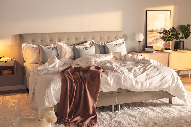 Ella Familieseng Sengepakke 240x200 cm - (+Flere valg) Muldvarp - Møbler - Senger - Kontinentalsenger