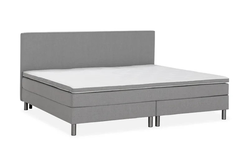Ella Familieseng Sengepakke 240x210 cm - (+Flere valg) Lysegrå - Møbler - Senger - Kontinentalsenger