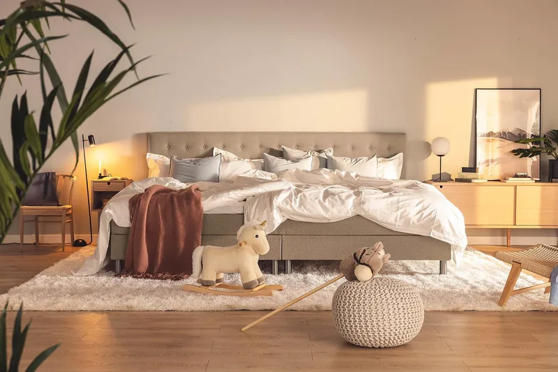 Ella Familieseng Sengepakke 280x200 cm - (+Flere valg) Muldvarp - Møbler - Senger - Kontinentalsenger