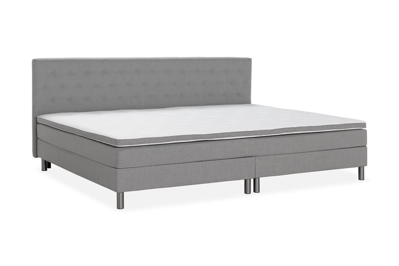Ella Familieseng Sengepakke 280x210 cm - (+Flere valg) Lysegrå - Møbler - Senger - Kontinentalsenger