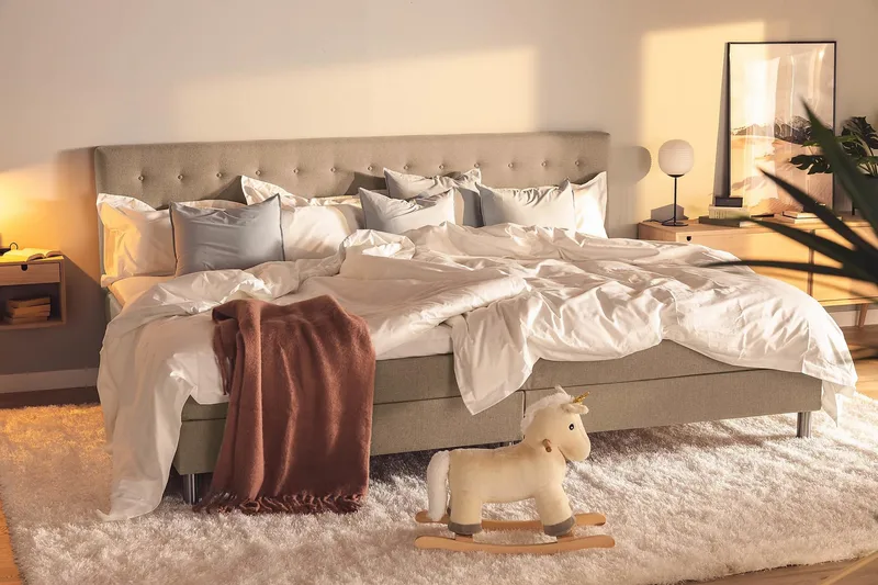 Ella Familieseng Sengepakke 280x210 cm - (+Flere valg) Muldvarp - Møbler - Senger - Kontinentalsenger