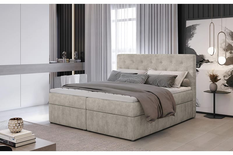 Eloree Sengepakke 180x200 cm - Beige - Møbler - Senger - Komplett sengepakke
