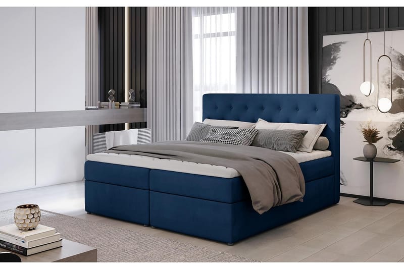 Eloree Sengepakke 180x200 cm - Blå - Komplett sengepakke