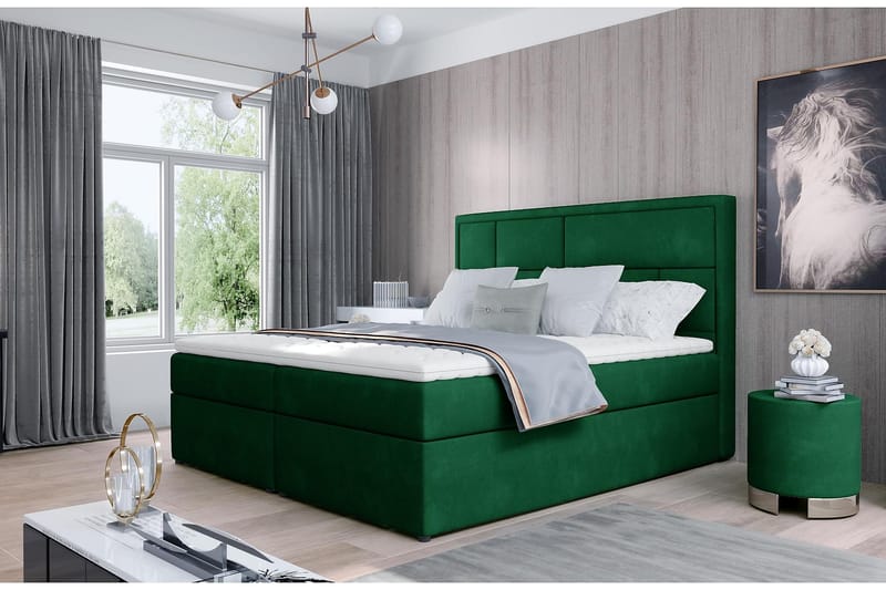Emeron Sengepakke 160x200 cm - Grønn - Komplett sengepakke