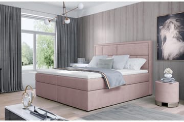 Emeron Sengepakke 180x200 cm - Lyserosa - Møbler - Senger - Komplett sengepakke