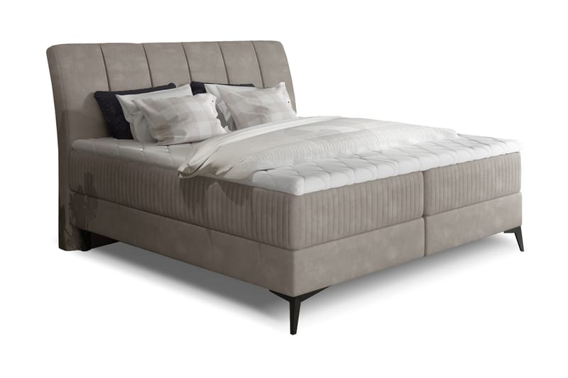 Hymana Sengepakke 140x200 cm - Beige - Møbler - Senger - Komplett sengepakke