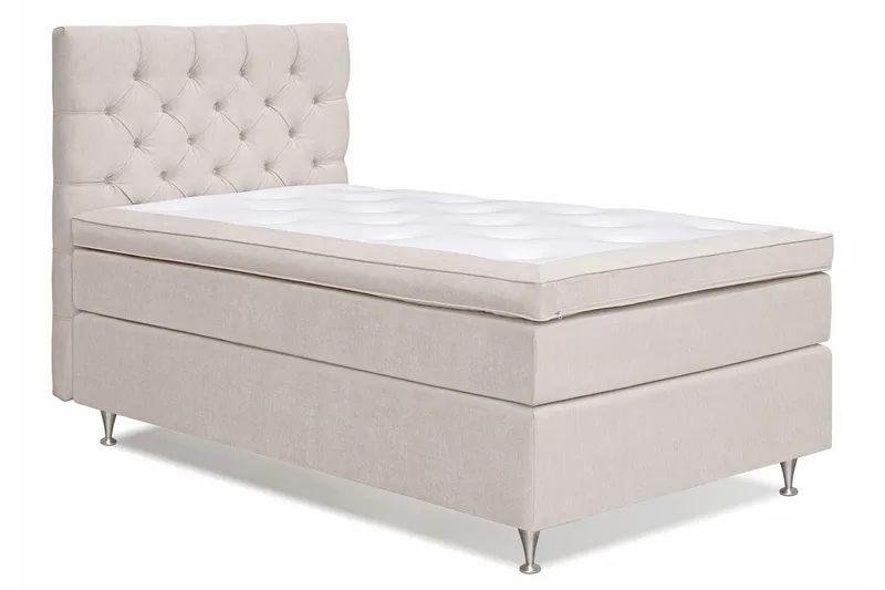 Joluma Kontinentalseng 105x200 Medium - Lysbeige - Møbler - Senger - Komplett sengepakke