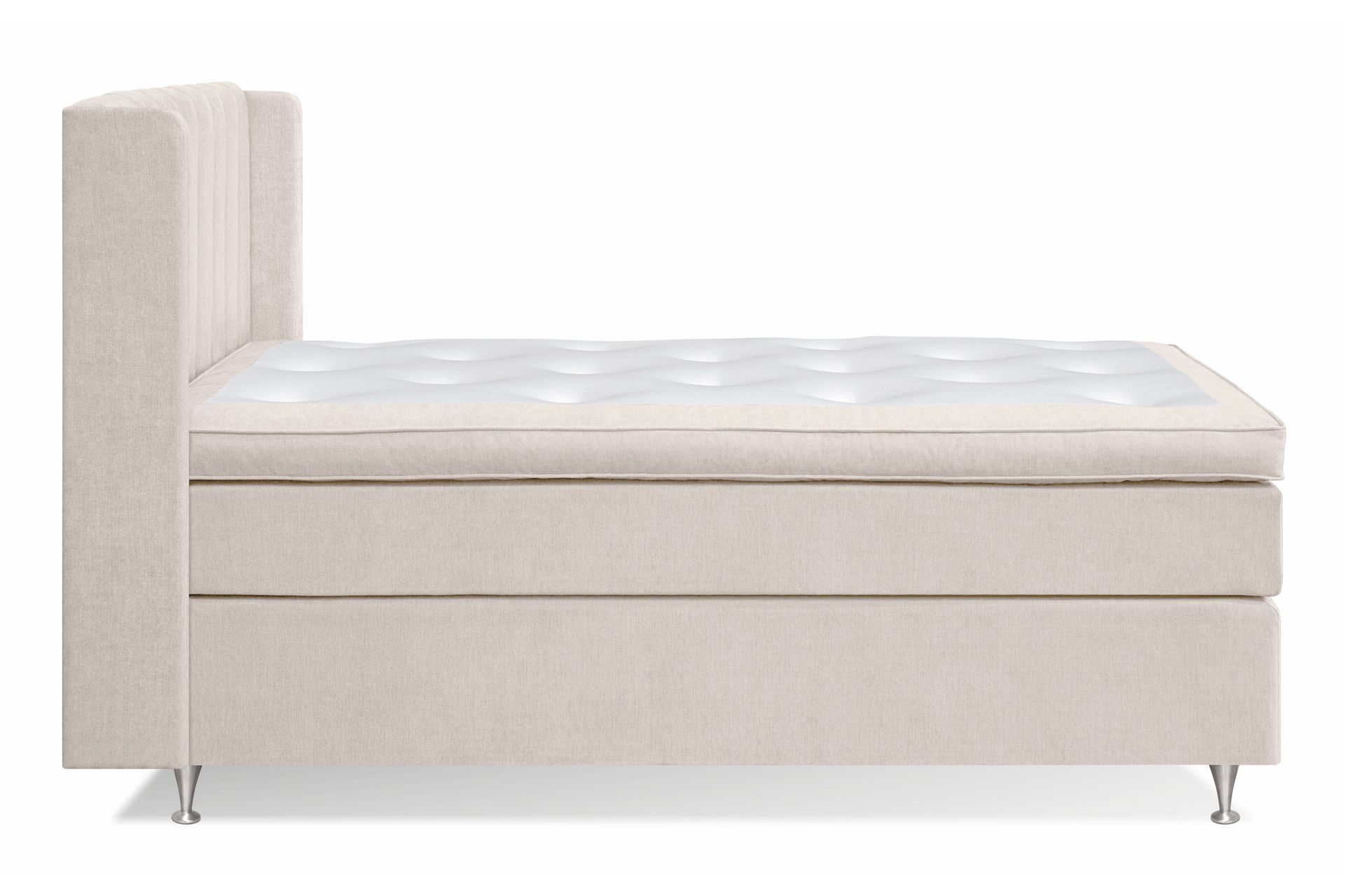 Joluma Kontinentalseng 120x200 Fast - Lysbeige - Møbler - Senger - Komplett sengepakke