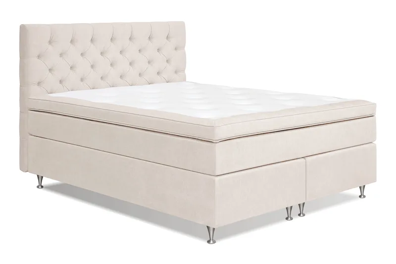 Joluma Kontinentalseng 180x200 Medium - Lysbeige - Møbler - Senger - Komplett sengepakke