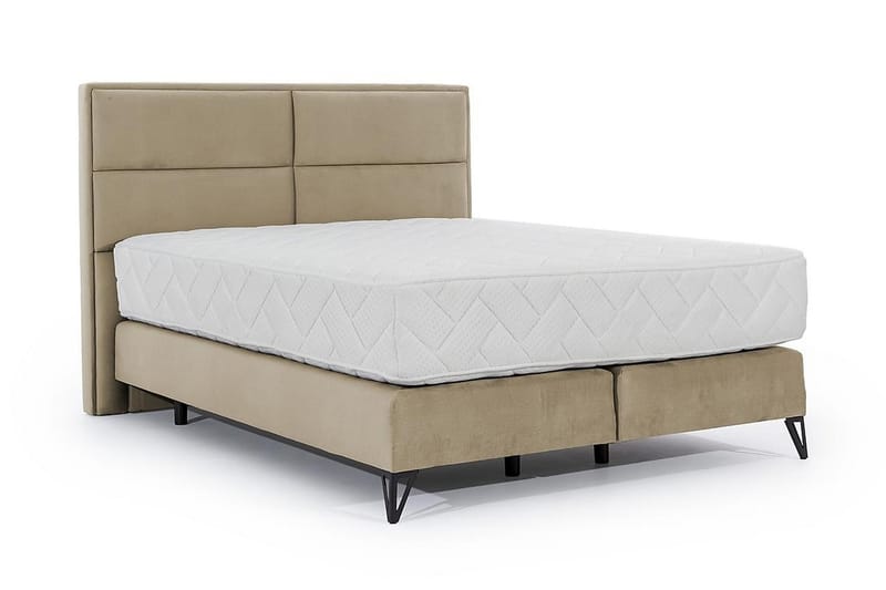 Kasyap Sengepakke Rammeseng 140x200 cm - Beige - Møbler - Senger - Komplett sengepakke