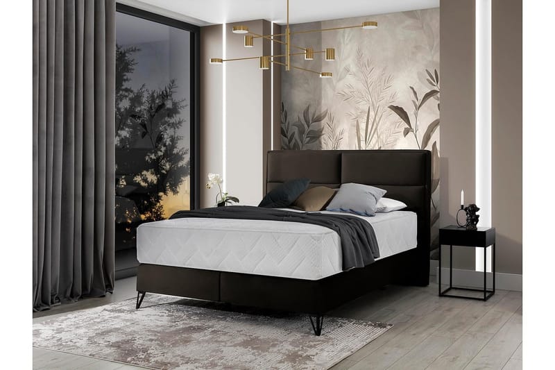Kasyap Sengepakke Rammeseng 140x200 cm - Brun - Møbler - Senger - Komplett sengepakke