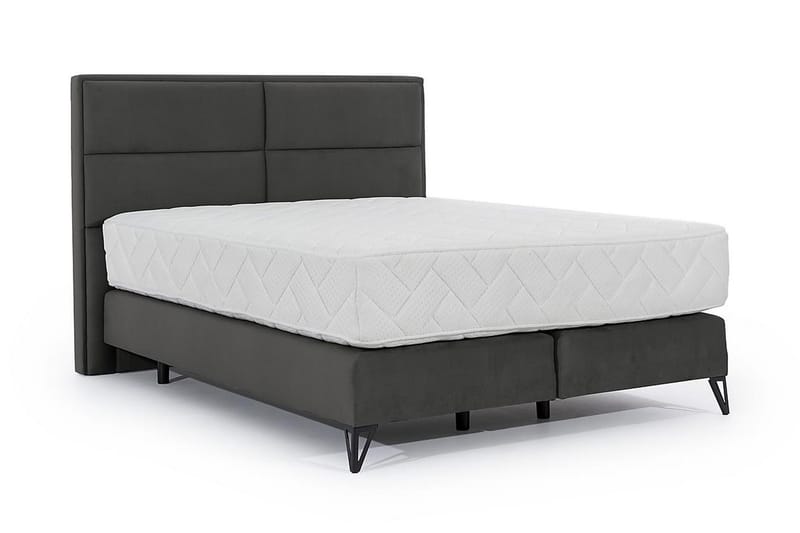Kasyap Sengepakke Rammeseng 160x200 cm - Grå - Møbler - Senger - Komplett sengepakke